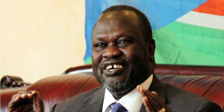 El primer vicepresidente de Sudán del Sur y exlíder de la oposición armada, Riek Machar. Foto de archivo.