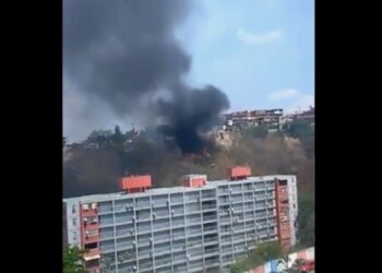 Incendio forestal La Vega. Foto captura de video.