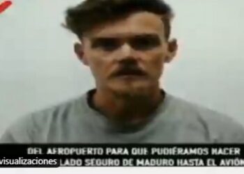Luke Alexander Denman, uno de los estadounidenses detenidos en la Operación Gedeón. Foto captura de video.