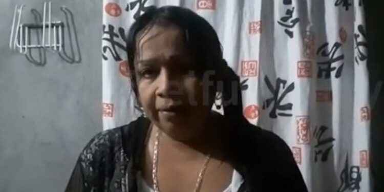 Marisela Parra. Madre detenido Chuao. Foto captura de video.