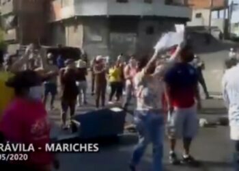 Protestas agua. Mirávila, Mariches. Foto captura de video.