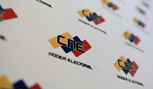 The logo of the National Electoral Council (CNE) is seen in its headquarters in Caracas, Venezuela February 26, 2018. REUTERS/Marco Bello