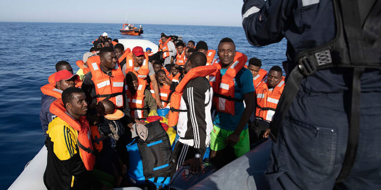 211 migrantes rescatados por el Sea Watch. Foto de archivo.