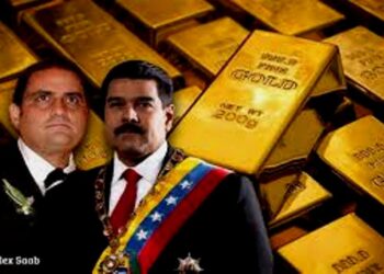 Alex Saab, oro, Nicolás Maduro. Foto collage