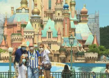 Disneyland Hong Kong. Foto captura de video AFP.