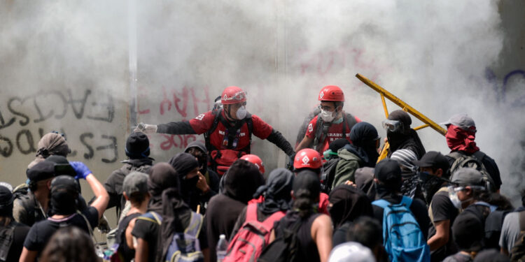 Protestas México 10Jun2020. Foto Agencias.