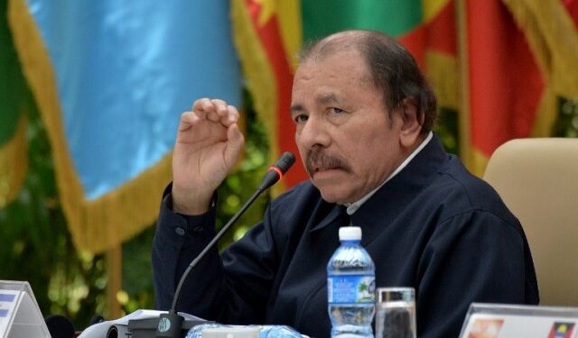 Nicaragua's President Daniel Ortega speaks during the XVI Summit of the Bolivarian Alliance for the People of Our Americas (ALBA) in Havana, on December 14, 2018. - ALBA countries are seeking to strengthen their ties to face US pressures and the advance of right wing governments in Latin America. (Photo by YAMIL LAGE / AFP)
