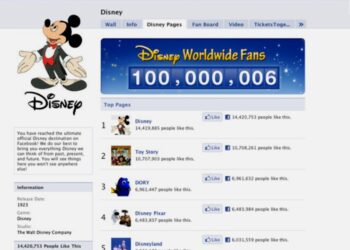 Disney Facebook. Foto captura.