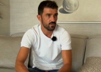 El exfutbolista español David Villa. Foto captura de video EFE.