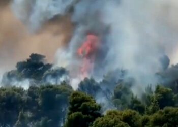 Incendio Grecia. Foto captura de video EFE.