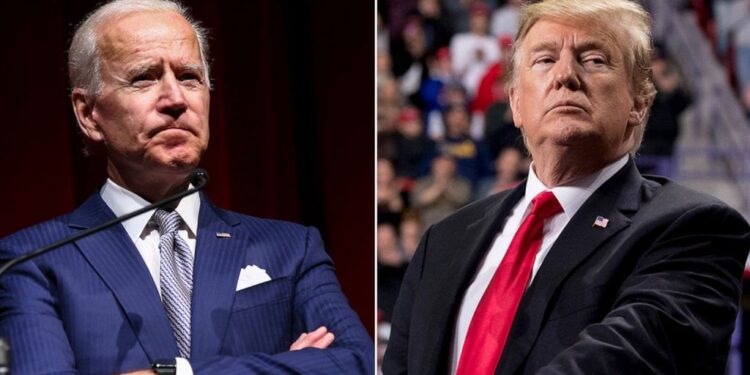 Joe Biden y Donald Trump. Foto collage.