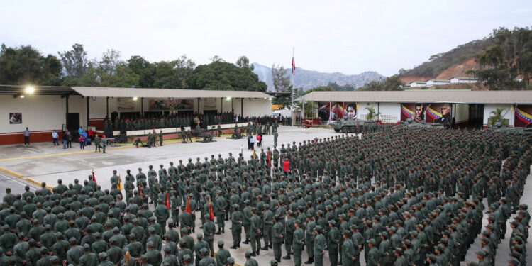 Venezuela's President Nicolas Maduro attends a meeting with soldiers at a military base in Caracas, Venezuela January 30, 2019. Miraflores Palace/Handout via REUTERS ATTENTION EDITORS - THIS PICTURE WAS PROVIDED BY A THIRD PARTY.