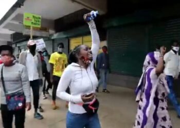 Nairobi, protesta. Foto captura de video EFE.