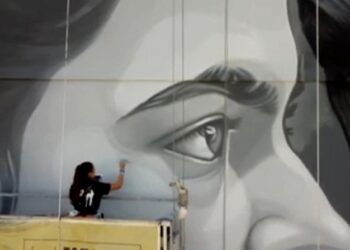 Arte urbano, Brasil. Foto captura de video AFP.