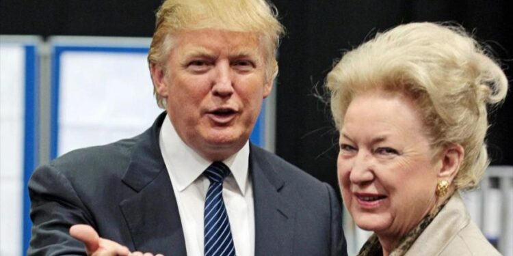 Donald Trump y su hermana Maryanne Trump Barry. Foto de archivo.