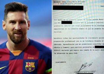 El burofax que envió Lionel Messi este martes a la dirigencia del Barcelona. Foto Infobae.