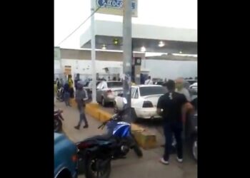 Gasolinera El Atlas, Carabobo. Foto captura de video.
