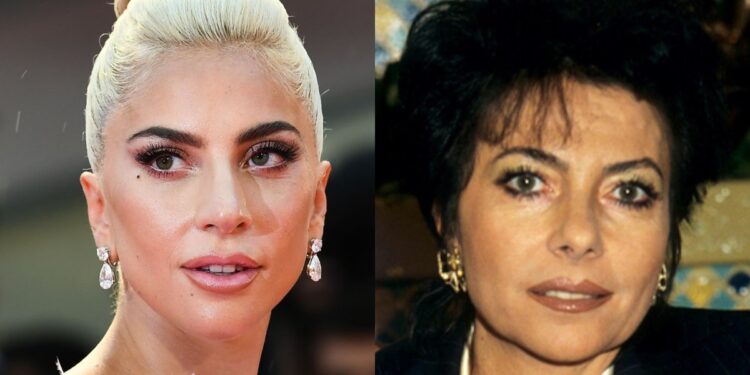Lady Gaga & Patrizia Reggiani. Foto collage.