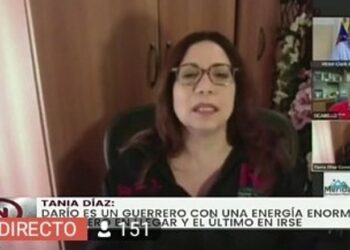 Tania Díaz. Foto captura de video.