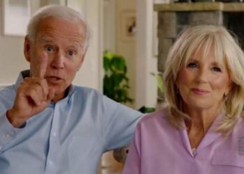 Jill y Joe Biden. Foto captura de video.