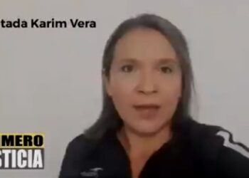 Diputada Karim Vera. Foto captura de video.