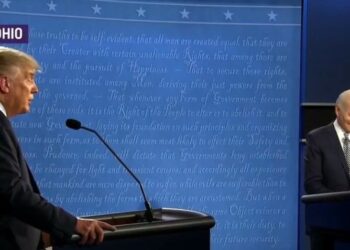 Debate Trum`-Biden. Foto captura.