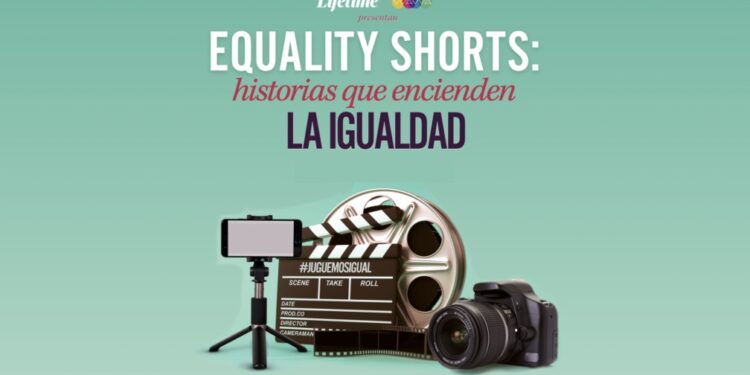 Equality shorts. Foto de archivo.