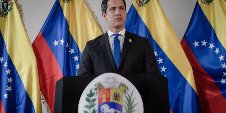 Pdte. (e) de Venezuela Juan Guaidó.