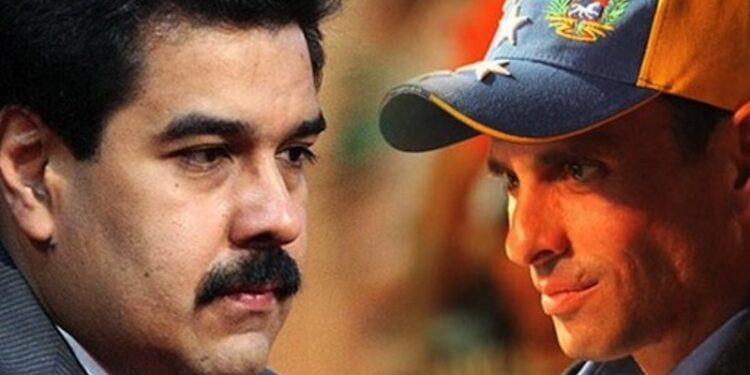 Nicolás Maduro, Henrique Capriles. Foto collage.