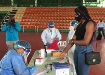 PCR, coronavirus, atletas olímpicos, República Dominicana. Foto captura de video EFE.