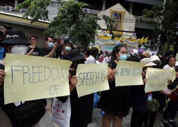 Protesta Tailandia. Foto Agencias.