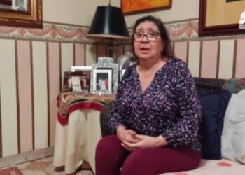 Josefina Gutiérrez, madre del periodista Roland Carreño. Foto captura de video.