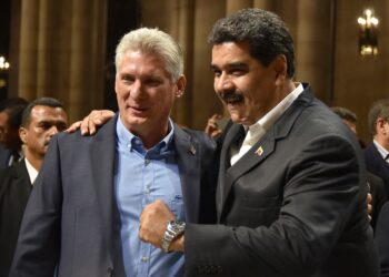 Miguel Díaz-Canel y Nicolás Maduro. Foto agencias.