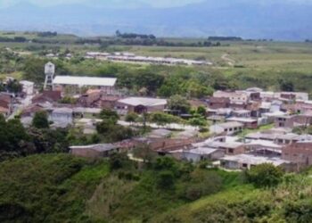 Municipio de Mercaderes al sur del Cauca Colombia. Foto de archivo.