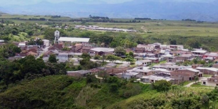 Municipio de Mercaderes al sur del Cauca Colombia. Foto de archivo.