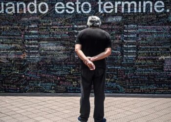 Muro de la esperanza Perú. Foto AFP