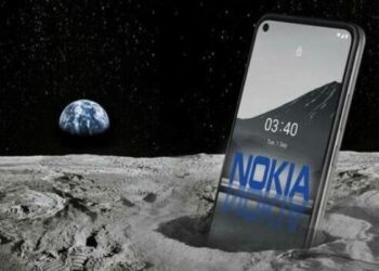NASA, Nokia. Luna. Foto referencial.