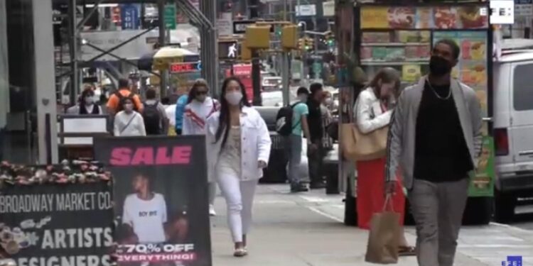 Nueva York, coronavirus. Foto captura de video EFE.