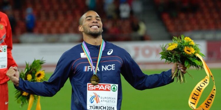 El atleta francés Benjamin Compaoré. Foto agencias.