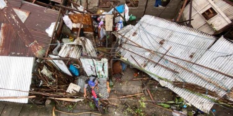 El tifón Goni en Filipinas. Foto agencias.