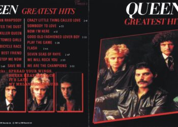 Greatest Hits de Queen. Foto de archivo.
