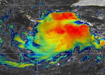 Jamaica, tormenta tropical Eta. Foto agencias.
