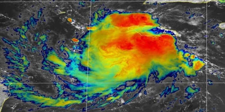 Jamaica, tormenta tropical Eta. Foto agencias.