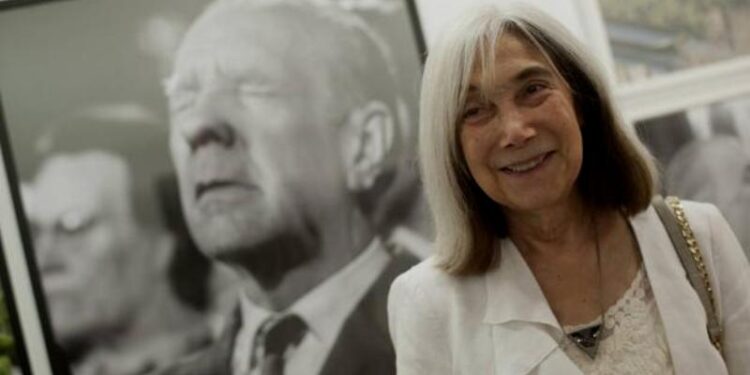 La viuda de Jorge Luis Borges, Maria Kodama. Foto EFE Carlos Díaz.