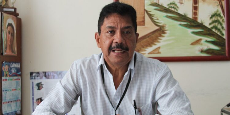 Luis Arroyo, presidente del Colegio de Profesores del estado Lara. Foto La Prensa de Lara.