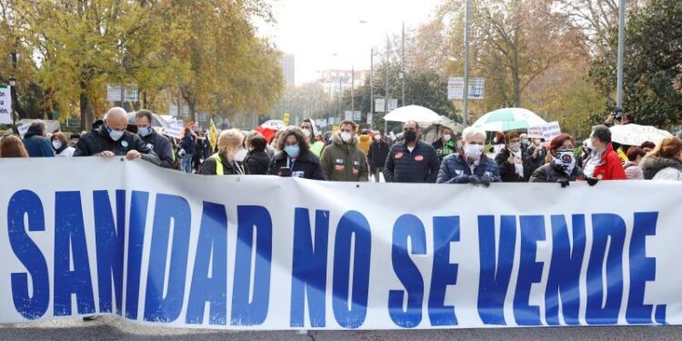 Madrid protesta sanidad pública. Foto Hola News.