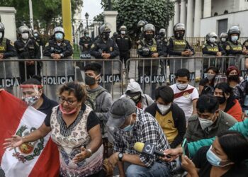 Perú. protestas. Foto EFE.