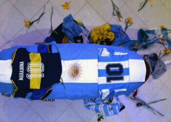 Restos Diego Maradona. Foto Agencias.