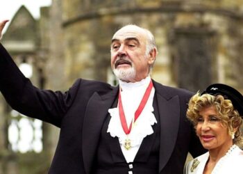 Sean Connery y Micheline Roquebrune. Foto de archivo.