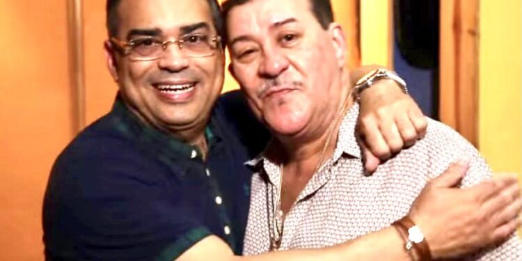 Gilberto Santa Rosa y Tito López (+). Foto @gilbertoSR